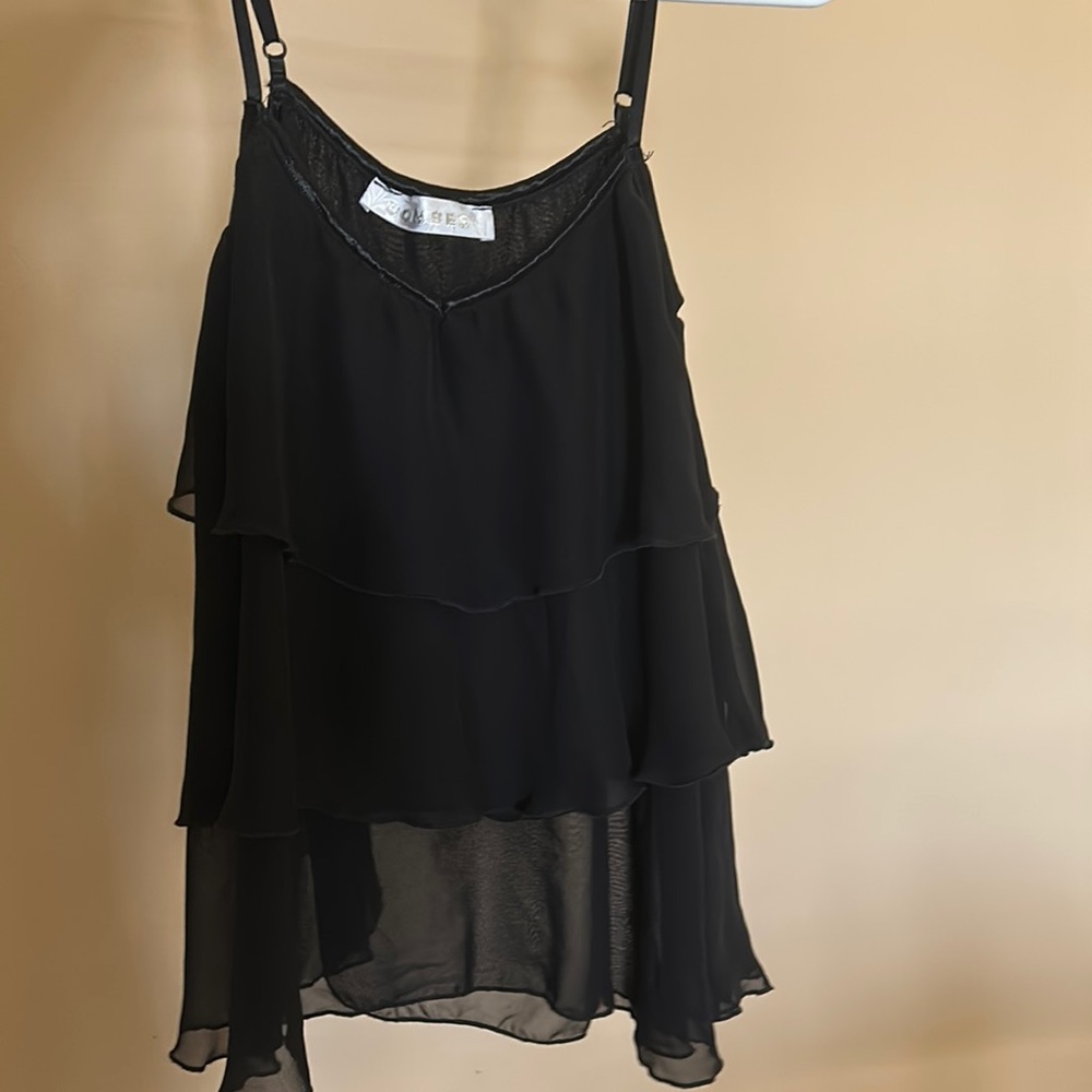 Vintage ruffled tank top